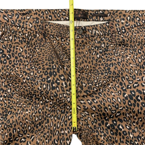Jen 7 7 For All Mankind High Waist Cheetah Print Ankle Skinny  Plus Size… - Picture 11 of 15